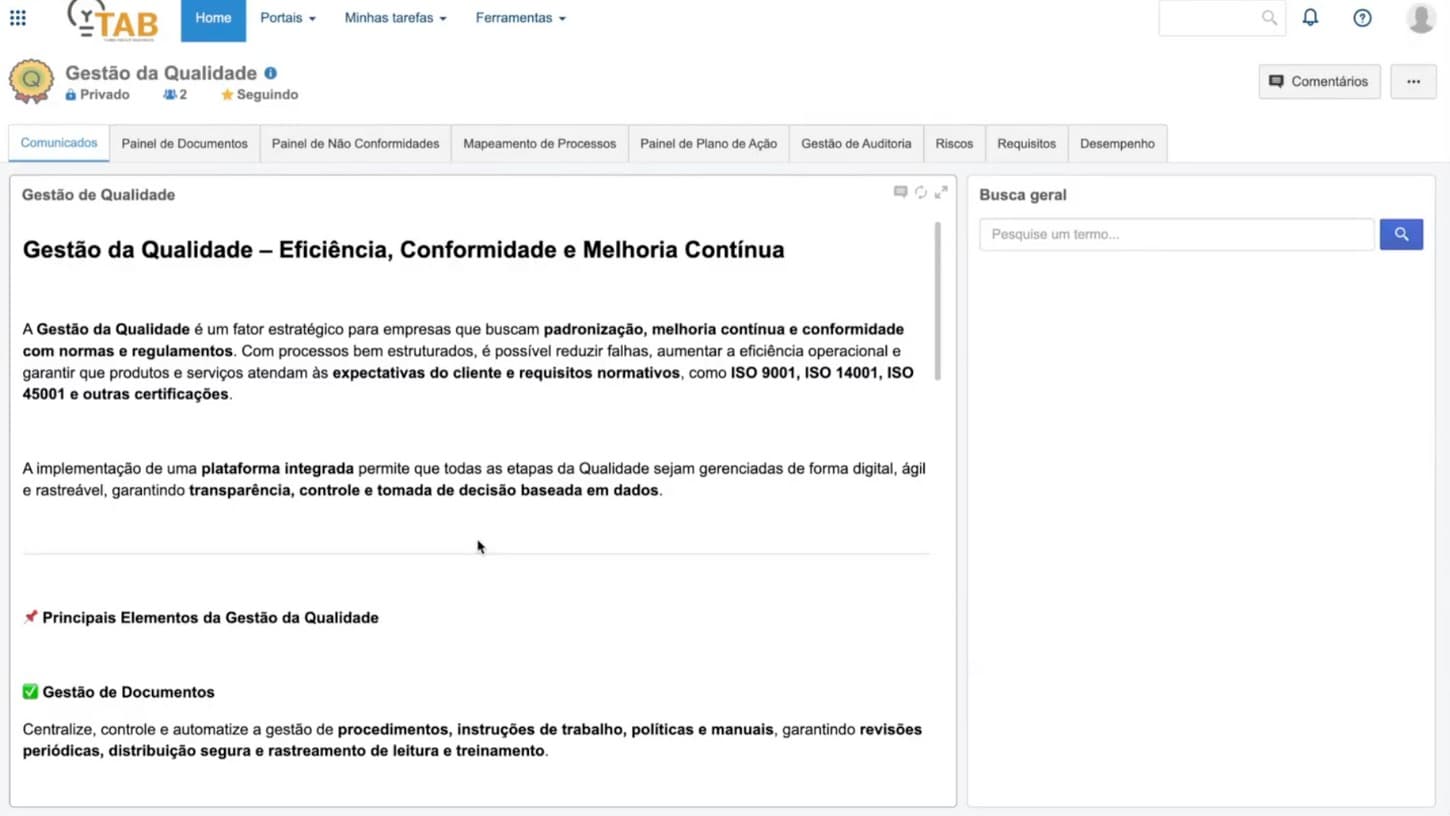 Portal SoftExpert — Gestão da Qualidade